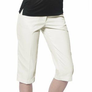 NWT Monterey Club Elite Sz 12 Lightweight Ivory Golf Capris